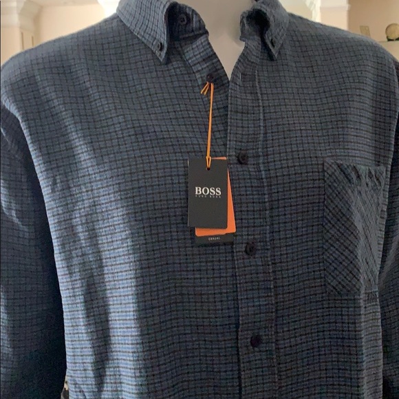 Hugo Boss Leight Flannel Shirt - Picture 2 of 6